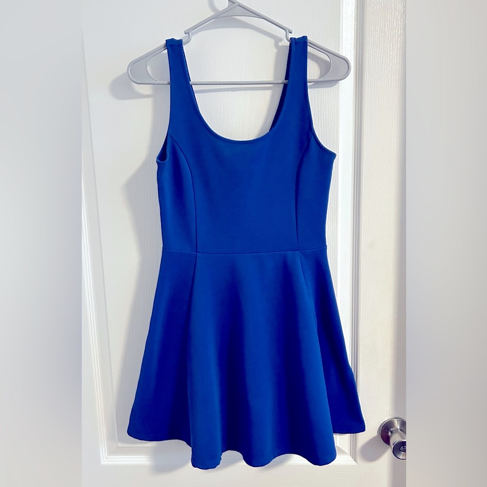 H&M Divided | Mini skater dress royal blue